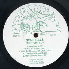 Son Seals Midnight Son Alligator Records, Alligator Records LP, Album, RE Near Mint (NM or M-) Very Good Plus (VG+)