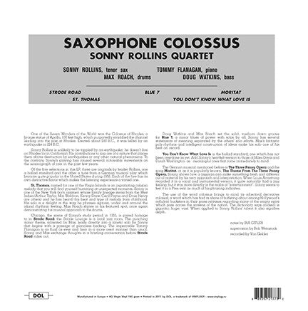 Saxophone Colossus | Mint (M) Mint (M) - JAZZ *COLOR*