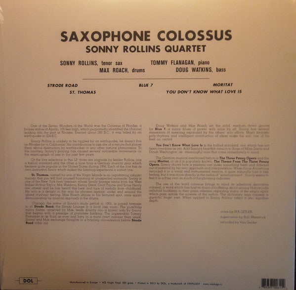Saxophone Colossus | Mint (M) Mint (M) - JAZZ *COLOR*