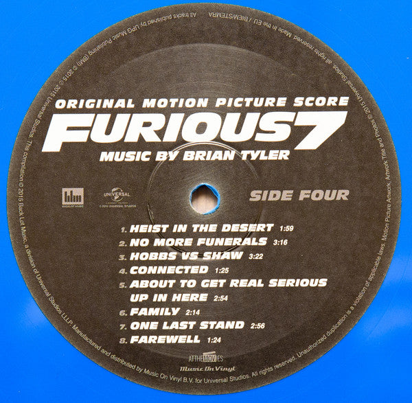 Furious 7 (Original Motion Picture Score) | Mint (M) Mint (M) - SOUNDTRACK *COLOR*