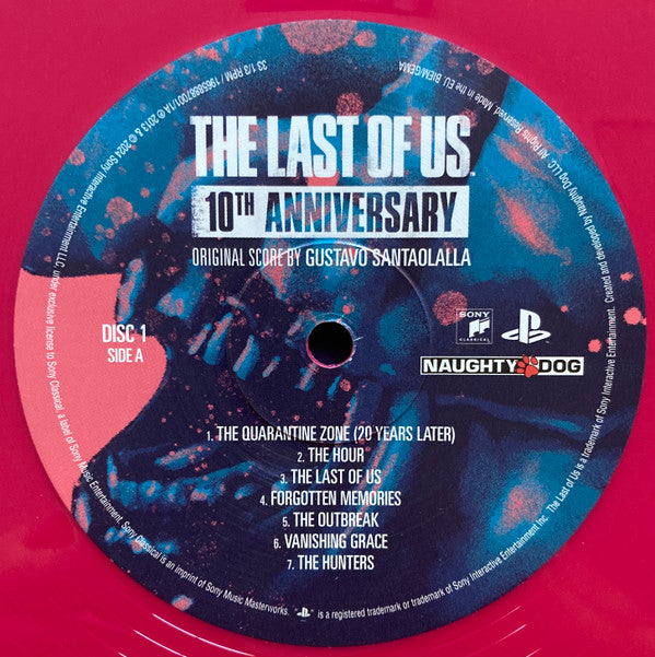 Gustavo Santaolalla - The Last Of Us: 10th Anniversary (BLUE + RED VINYL) | Mint (M) Mint (M) - SOUNDTRACK *SEALED/COLOR/BOX*