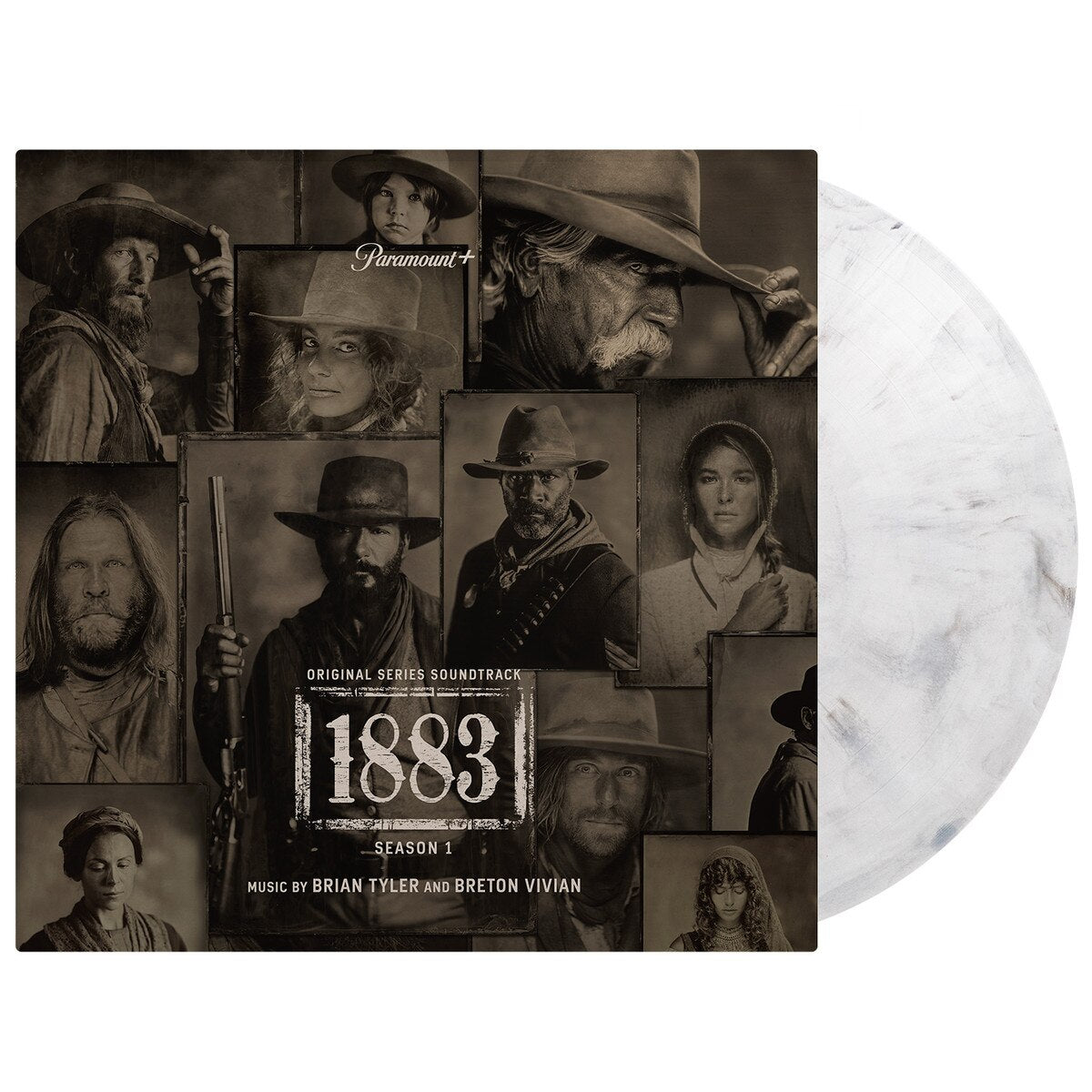 Brian Tyler & Breton Vivian - (PRESALE 7/10/26) 1883 (180G INSRT ASH GREY VINYL) | Mint (M) Mint (M) - SOUNDTRACK *NEW/COLOR*
