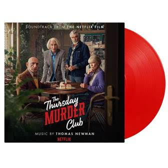 (PRE-ORDER 12/5/25) The Thursday Murder Club (Netflix Film Soundtrack) (LIMITED RED 180 Gram Audiophile Vinyl, insert) | Mint (M) Mint (M) - SOUNDTRACK *NEW/COLOR*