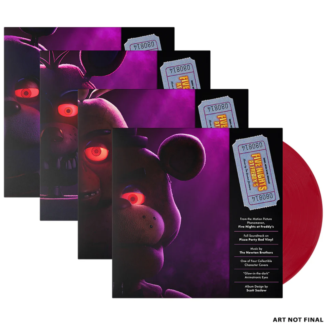 (PRESALE 5/22/26) Five Nights At Freddy's 2 (RED 2xVINYL) | Mint (M) Mint (M) - SOUNDTRACK *NEW/COLOR*