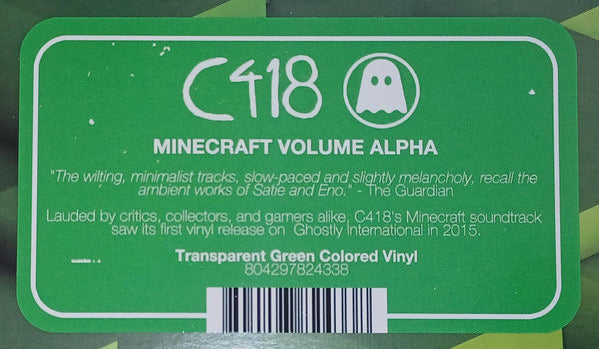 Minecraft Volume Alpha (TRANSPARENT GREEN VINYL) | Mint (M) Mint (M) - SOUNDTRACK *SEALED/COLOR*
