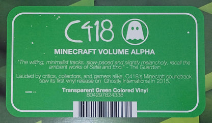 Minecraft Volume Alpha (TRANSPARENT GREEN VINYL) | Mint (M) Mint (M) - SOUNDTRACK *SEALED/COLOR*