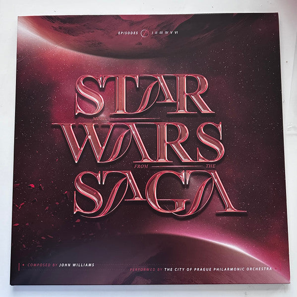 The City of Prague Philharmonic Orchestra - Music from the Star Wars Saga. Episodes I, II, III, IV, V, VI (TRANSLUCENT RED) | Mint (M) Mint (M) - SOUNDTRACK *NEW/COLOR*