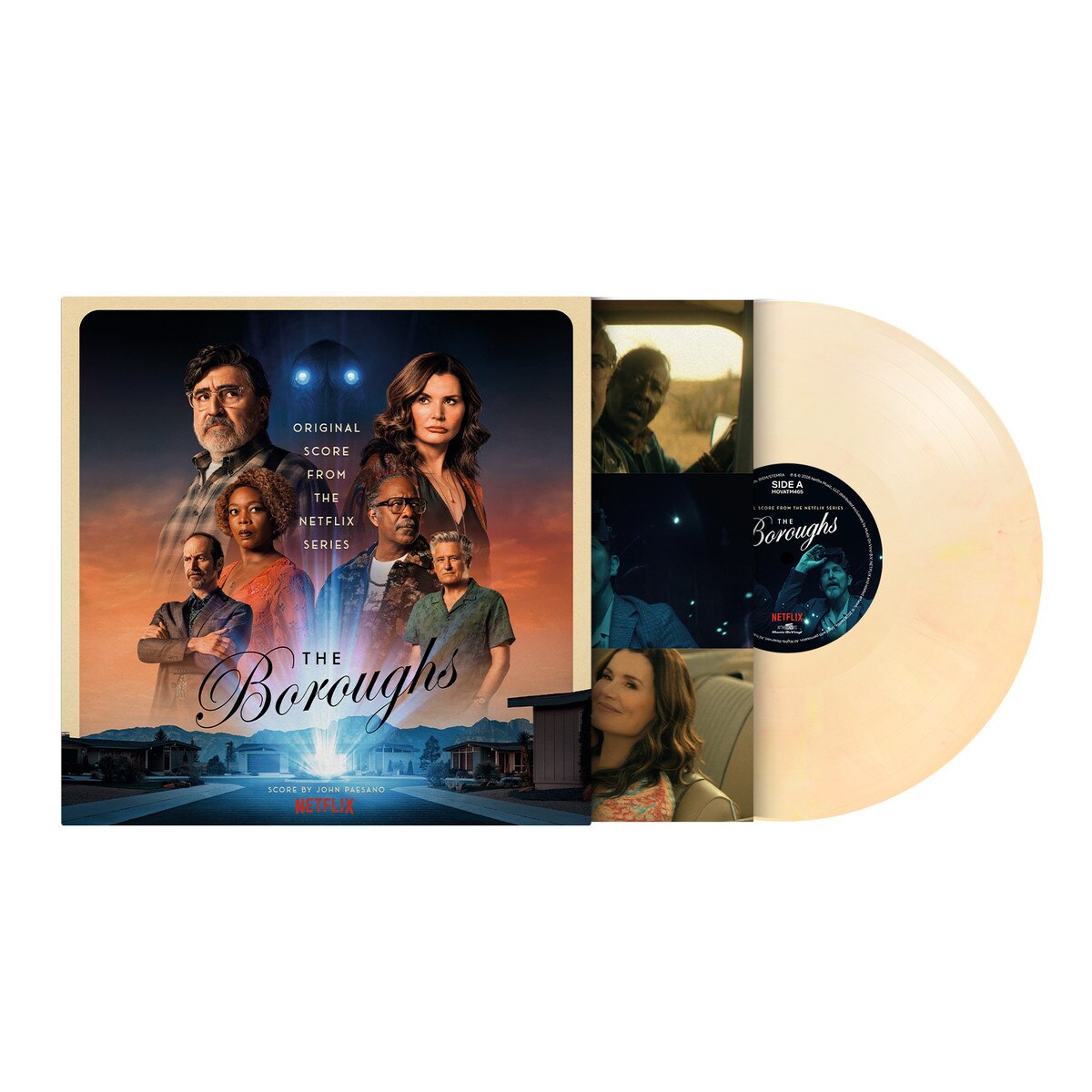 John Paesano - (PRESALE 7/31/26) Boroughs (180G INSERT YELLOW WHITE & RED MARBLED VINYL) | Mint (M) Mint (M) - SOUNDTRACK *NEW/COLOR*