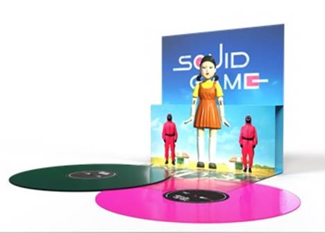Squid Game (PRE-ORDER 6/27/25)(Soundtrack) [2LP] (LIMITED 1 GREEN & 1 PINK COLORED 180 G deluxe pop-up gatefold) | Mint (M) Mint (M) - SOUNDTRACK *NEW/COLOR*