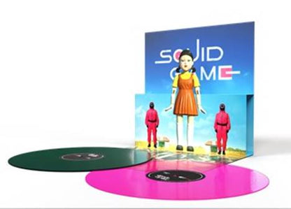 Squid Game (PRE-ORDER 6/27/25)(Soundtrack) [2LP] (LIMITED 1 GREEN & 1 PINK COLORED 180 G deluxe pop-up gatefold) | Mint (M) Mint (M) - SOUNDTRACK *NEW/COLOR*