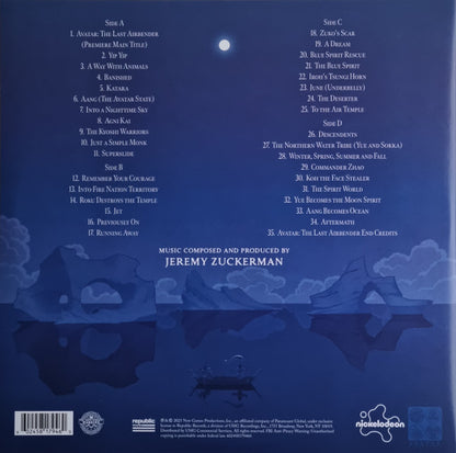 Avatar: The Last Airbender - Book 1: Water (TURQUOISE TRANSLUCENT*) | Mint (M) Mint (M) - SOUNDTRACK *NEW/COLOR*