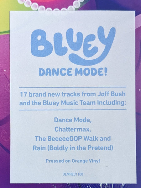 Joff Bush - Bluey Dance Mode! (ORANGE VINYL) | Mint (M) Mint (M) - SOUNDTRACK *NEW/COLOR*