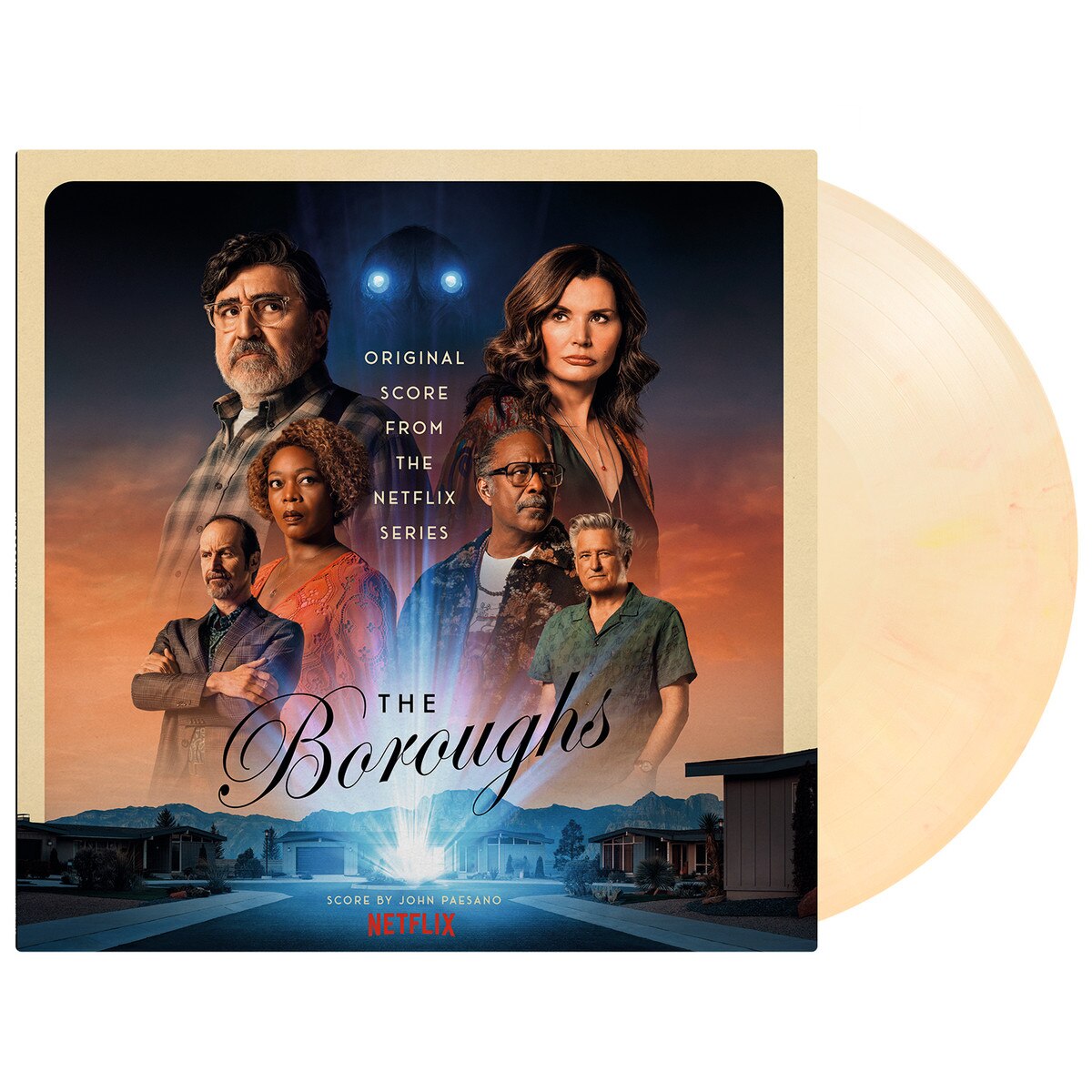 John Paesano - (PRESALE 7/31/26) Boroughs (180G INSERT YELLOW WHITE & RED MARBLED VINYL) | Mint (M) Mint (M) - SOUNDTRACK *NEW/COLOR*