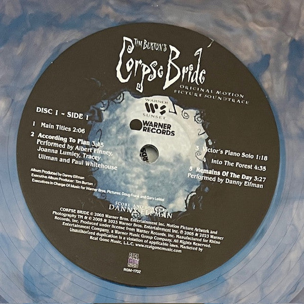 Tim Burton's Corpse Bride (IRIDESCENT BLUE VINYL | Mint (M) Mint (M) - SOUNDTRACK *NEW/COLOR*