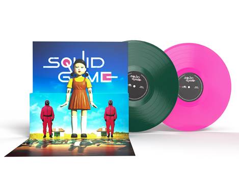 Squid Game (PRE-ORDER 6/27/25)(Soundtrack) [2LP] (LIMITED 1 GREEN & 1 PINK COLORED 180 G deluxe pop-up gatefold) | Mint (M) Mint (M) - SOUNDTRACK *NEW/COLOR*