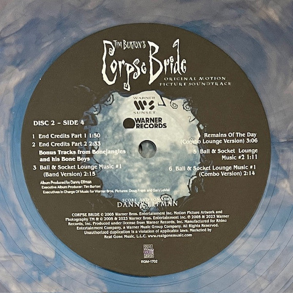Tim Burton's Corpse Bride (IRIDESCENT BLUE VINYL | Mint (M) Mint (M) - SOUNDTRACK *NEW/COLOR*