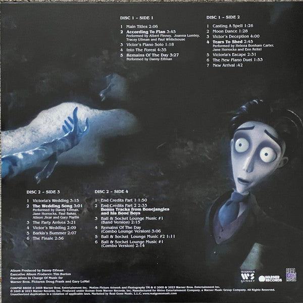 Tim Burton's Corpse Bride (IRIDESCENT BLUE VINYL | Mint (M) Mint (M) - SOUNDTRACK *NEW/COLOR*