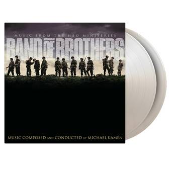 Band Of Brothers (Soundtrack)(PRE-ORDER 4/18/25) [2LP] (LIMITED WHITE 180 Gram Audiophile Vinyl, 4 page booklet, score produced by Tom Hanks, numbered to 1500) | Mint (M) Mint (M) - SOUNDTRACK *NEW/COLOR*