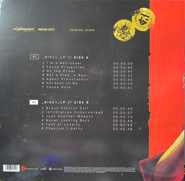 Piotr Adamczyk - Cyberpunk 2077: Phantom Liberty (Original Score) | Mint (M) Mint (M) - SOUNDTRACK *NEW*