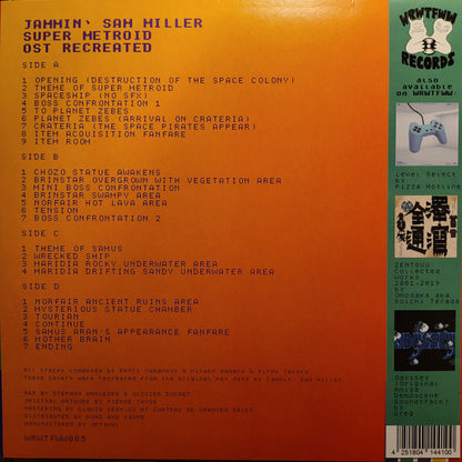 JAMMIN' SAM MILLER - Super Metroid (OST Recreated 2x VINYL) | Mint (M) Mint (M) - SOUNDTRACK *NEW*