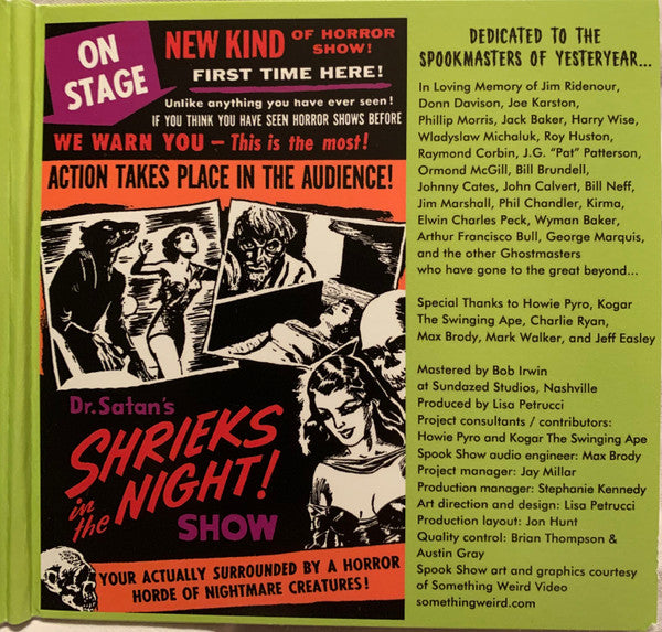 Something Weird Spook Show Spectacular A-Go-Go (CD/DVD) | Mint (M) Mint (M) - SOUNDTRACK *NEW*