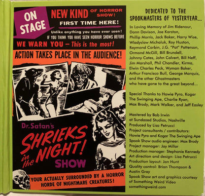Something Weird Spook Show Spectacular A-Go-Go (CD/DVD) | Mint (M) Mint (M) - SOUNDTRACK *NEW*