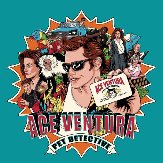 Various Artists - Ace Ventura: Pet Detective - Original Motion Picture Score (INDIE EXCLUSIVE, TURQUOISE & ORANGE SPLIT WITH RED SPLATTER VINYL) | - SOUNDTRACK *NEW*