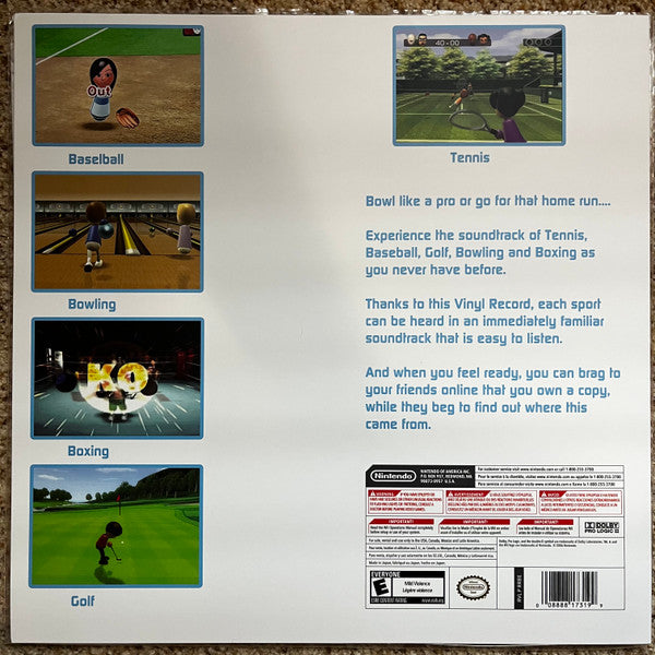 Kazumi Totaka - Wii Sports (PROMO WHITE VINYL) | Mint (M) Mint (M) - SOUNDTRACK *SEALED/COLOR*