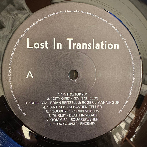 Various Lost In Translation (Music From The Motion Picture Soundtrack) 2xLP Mint (M) Mint (M)