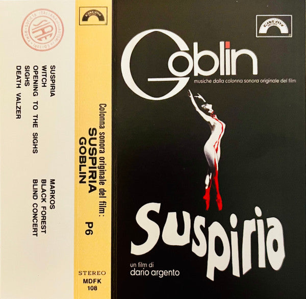 Suspiria (Musiche Dalla Colonna Sonora)(CASSETTE) | Mint (M) Mint (M) - SOUNDTRACK *SEALED*