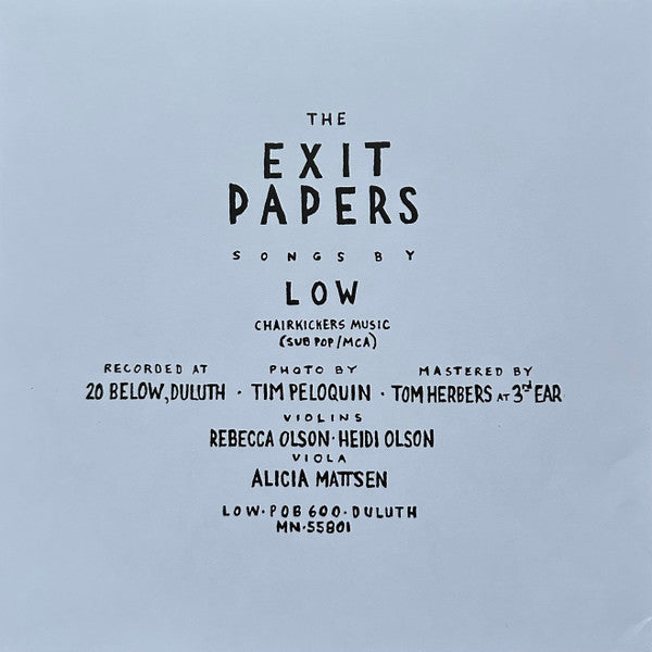 The Exit Papers (A Soundtrack By Low) (METALLIC GOLD VINYL) | Mint (M) Mint (M) - SOUNDTRACK *SEALED*