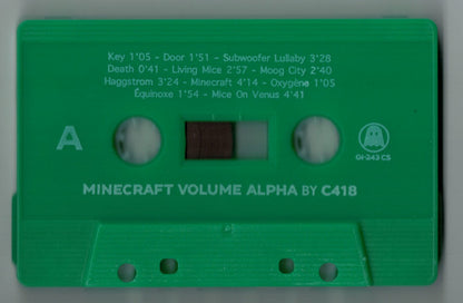 Minecraft Volume Alpha (CASSETTE - UNOFFICAL) | Mint (M) Mint (M) - SOUNDTRACK *SEALED*