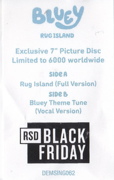 Rug Island (Full Version) (7" PICTURE VINYL) | Mint (M) Mint (M) - SOUNDTRACK *SEALED*