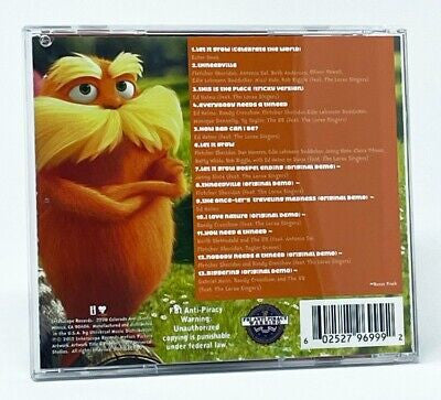Dr. Seuss' The Lorax: Original Songs From The Motion Picture (CD) | Mint (M) Near Mint (NM) - SOUNDTRACK *SEALED*