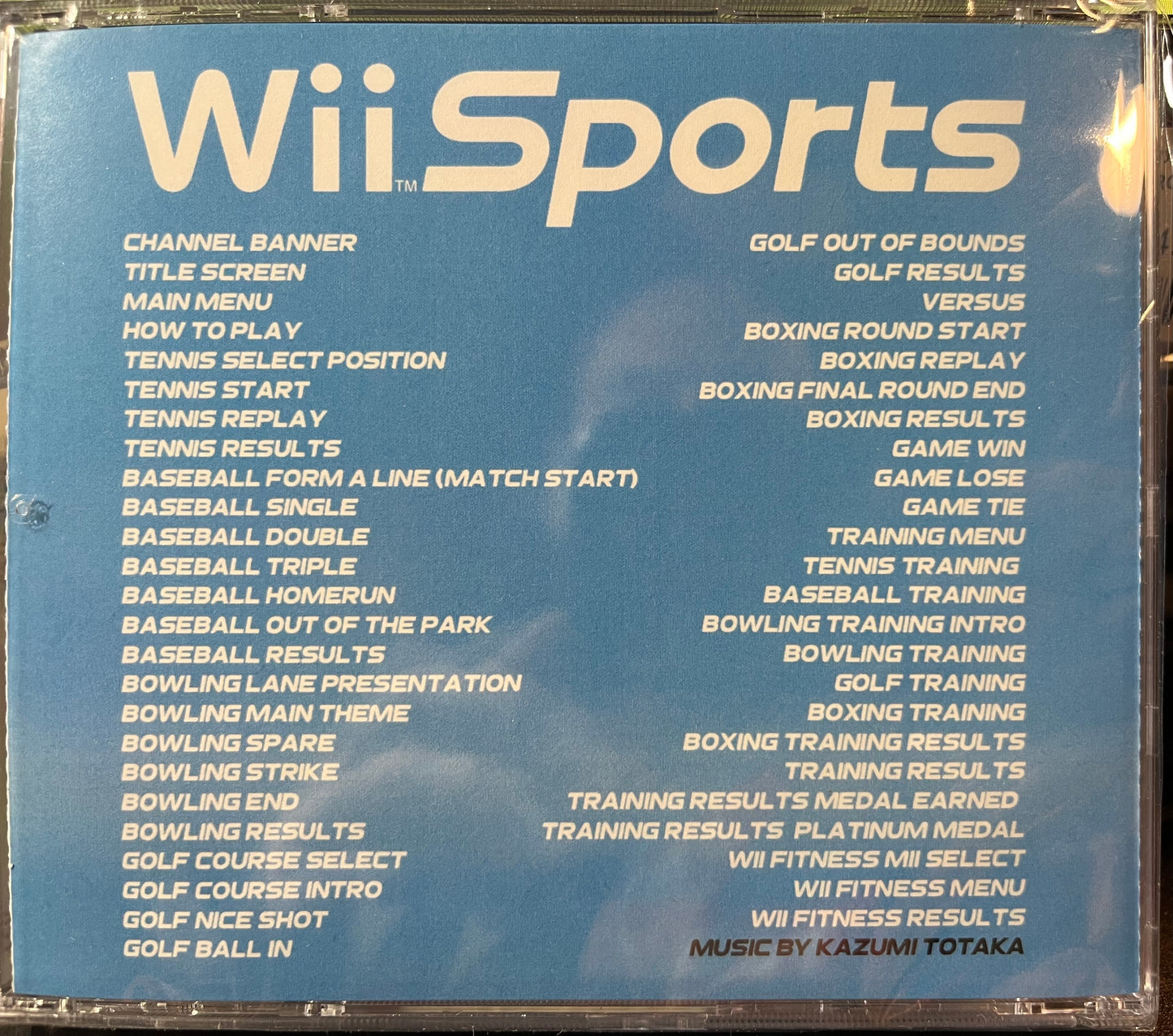 Kazumi Totaka - Wii Sports (PROMO CD) | Mint (M) Mint (M) - SOUNDTRACK *SEALED*