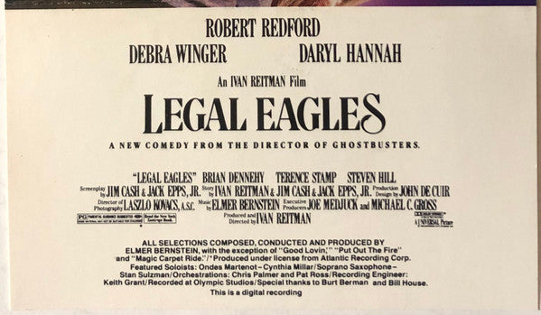 Legal Eagles (Music From The Motion Picture Soundtrack) (CASSETTE) | Mint (M) Mint (M) - SOUNDTRACK *SEALED*