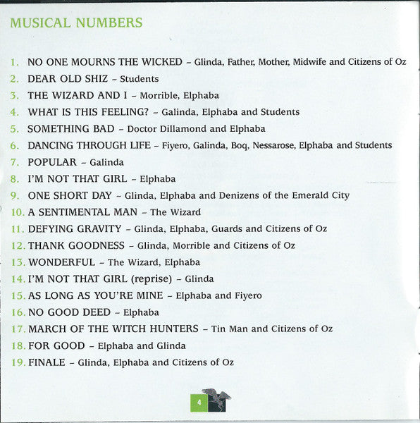 Wicked (Original Broadway Cast Recording) (CD) | Mint (M) Mint (M) - SOUNDTRACK *SEALED*