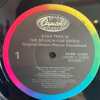 Star Trek III: The Search For Spock (Original Motion Picture Soundtrack) (2xVINYL) | Excellent+ (EX+) Excellent+ (EX+) - SOUNDTRACK / USED *EXCELLENT+*