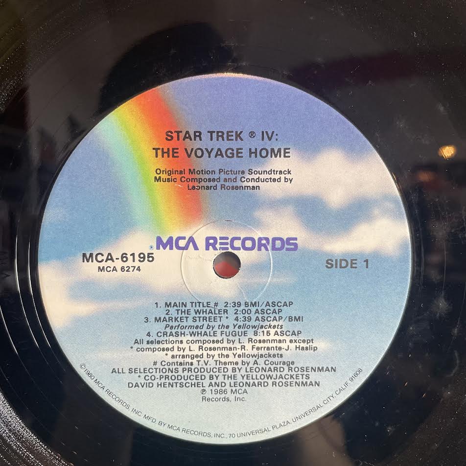 Star Trek IV: The Voyage Home (Original Motion Picture Soundtrack) (VINYL) | Excellent+ (EX+) Near Mint (NM) - SOUNDTRACK / USED *EXCELLENT+*