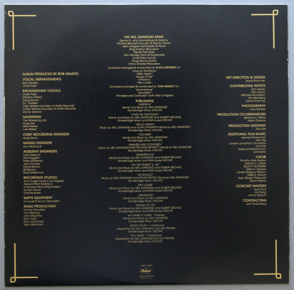 The Jazz Singer (Original Songs From The Motion Picture) | Excellent (EX) Excellent (EX)