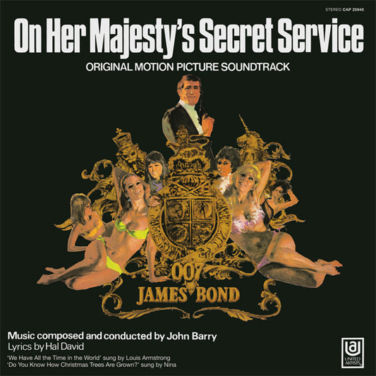 On Her Majesty's Secret Service (Original Motion Picture Soundtrack) (VINYL) | Excellent (EX) Near Mint (NM) - SOUNDTRACK / USED *EXCELLENT*