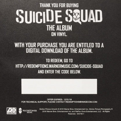 Suicide Squad (The Album) (HOT TOPIC PURPLE 2xVINYL) | Excellent+ (EX+) Near Mint (NM or M-) - SOUNDTRACK / USED *EXCELLENT+*