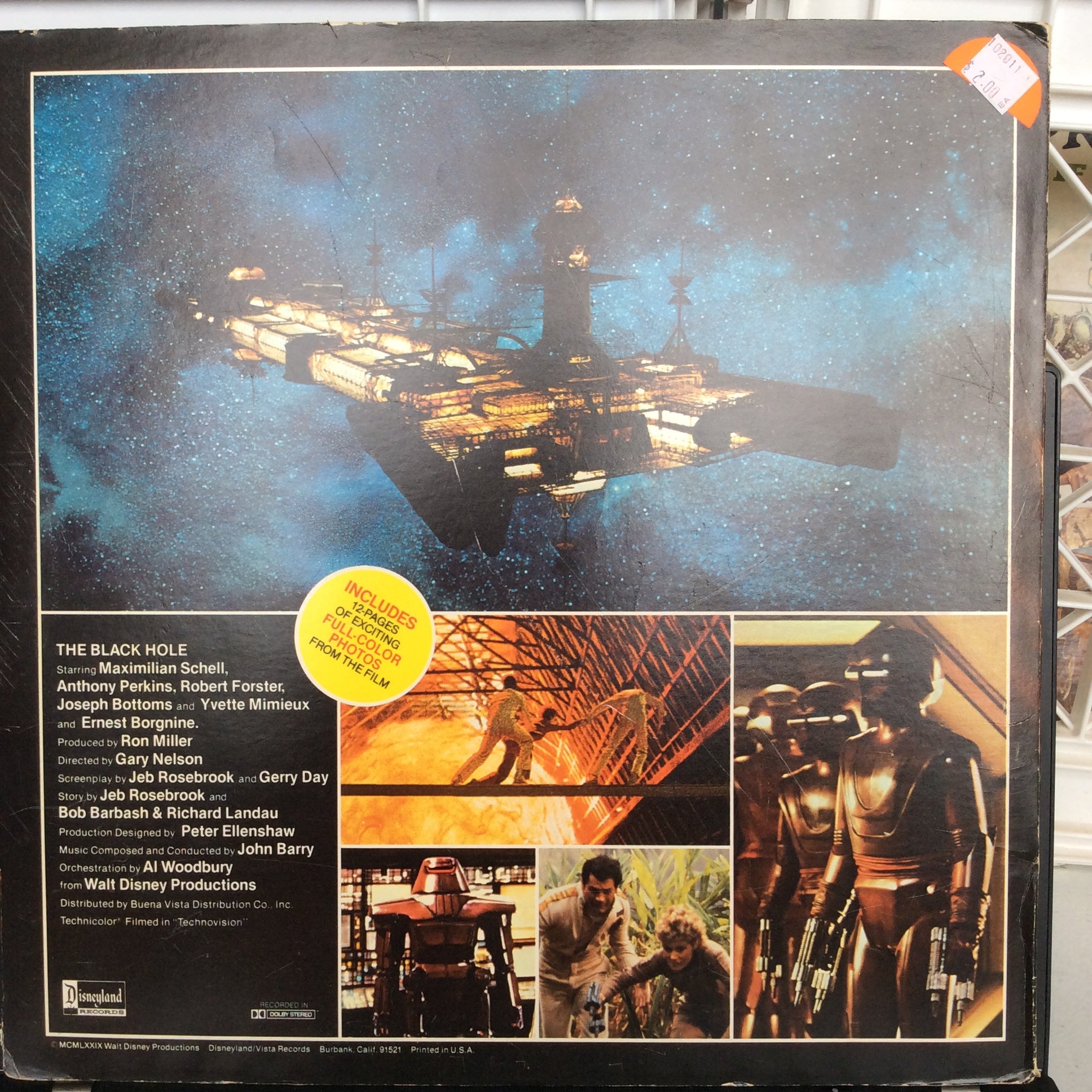 Story Of The Black Hole (VINYL) | Excellent (EX) Very Good Plus (VG+) - SOUNDTRACK / USED *EXCELLENT*