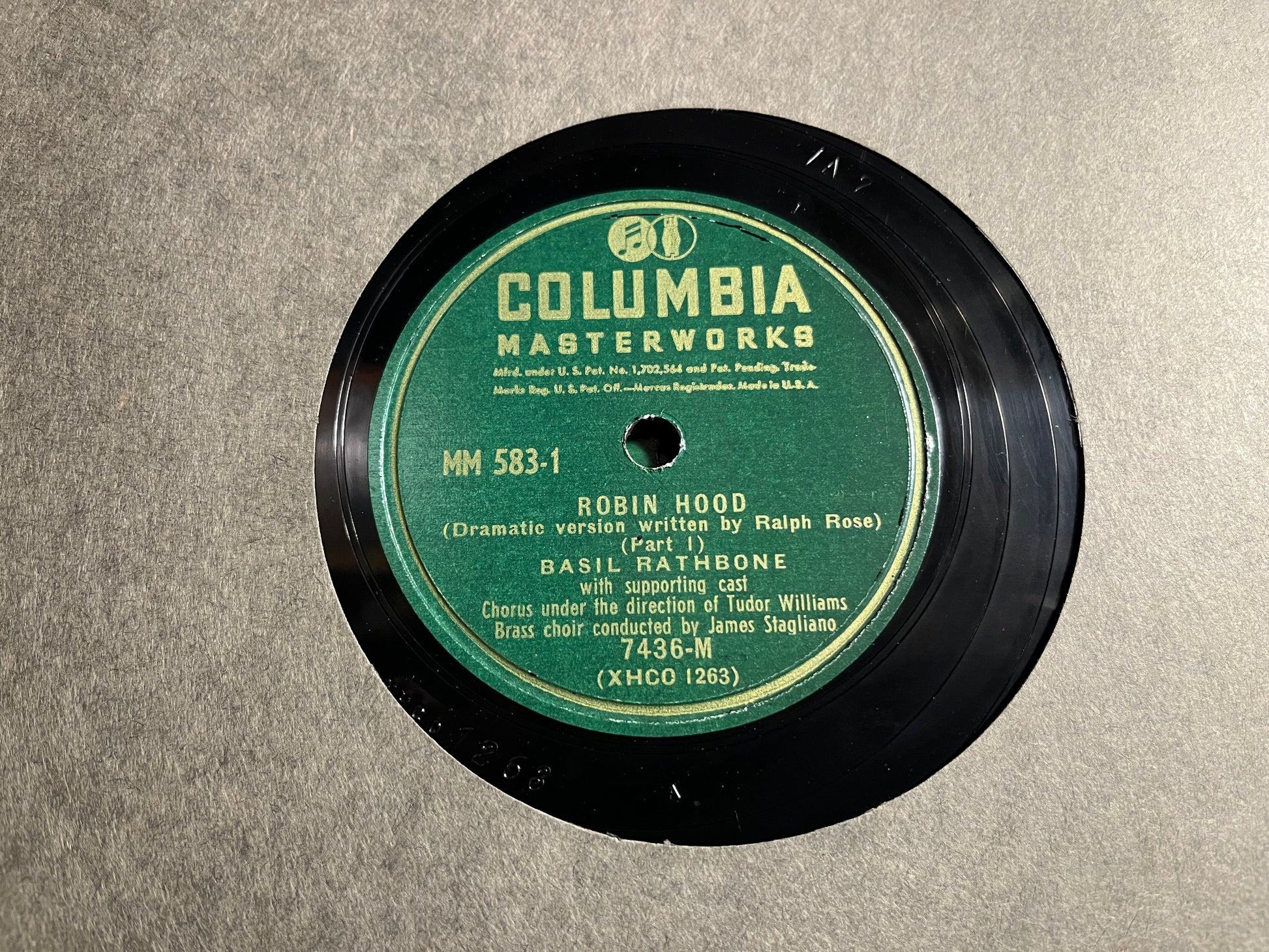 Basil Rathbone - Robin Hood *78RPM* | Excellent (EX) Very Good Plus (VG+) - SOUNDTRACK / USED *EXCELLENT*