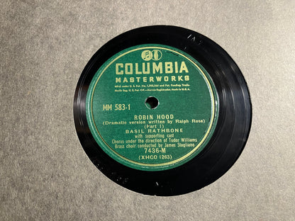 Basil Rathbone - Robin Hood *78RPM* | Excellent (EX) Very Good Plus (VG+) - SOUNDTRACK / USED *EXCELLENT*