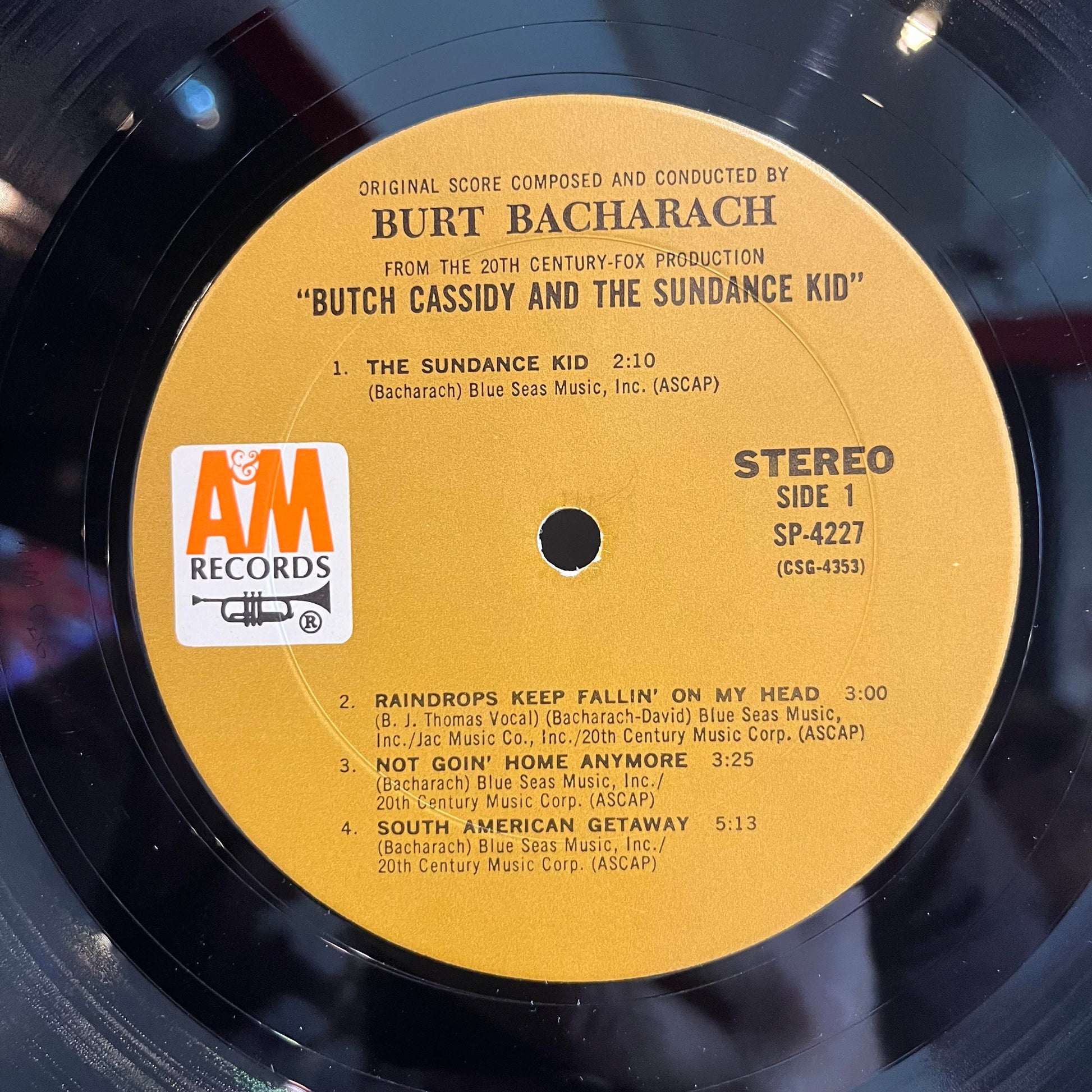 Burt Bacharach - Music From Butch Cassidy And The Sundance Kid *SHRINK* | Excellent (EX) Near Mint (NM) - SOUNDTRACK / USED *EXCELLENT*