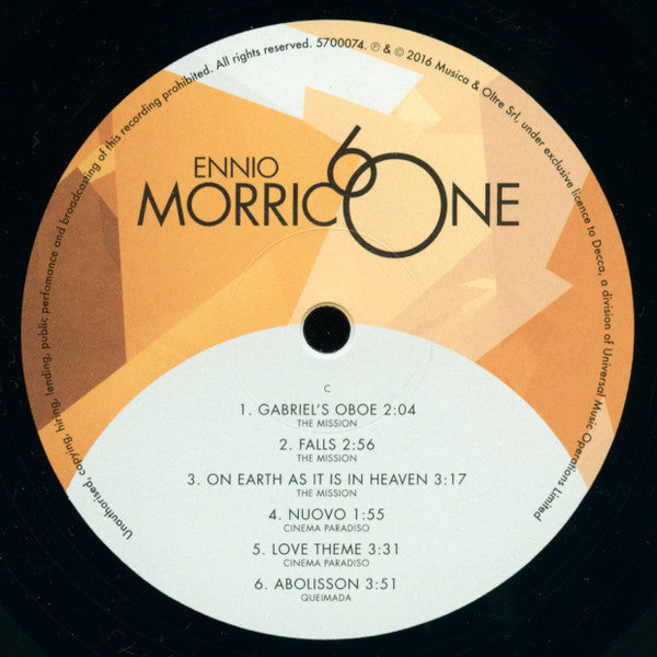 Ennio Morricone - 60 Years of Music (2xVINYL) | Excellent (EX) Excellent+ (EX+) - SOUNDTRACK / USED *EXCELLENT*