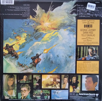 On Her Majesty's Secret Service (Original Motion Picture Soundtrack) (VINYL) | Excellent (EX) Near Mint (NM) - SOUNDTRACK / USED *EXCELLENT*