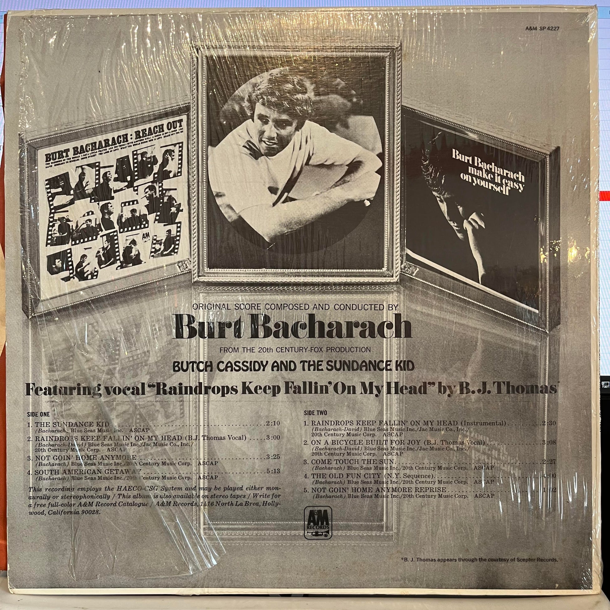 Burt Bacharach - Music From Butch Cassidy And The Sundance Kid *SHRINK* | Excellent (EX) Near Mint (NM) - SOUNDTRACK / USED *EXCELLENT*