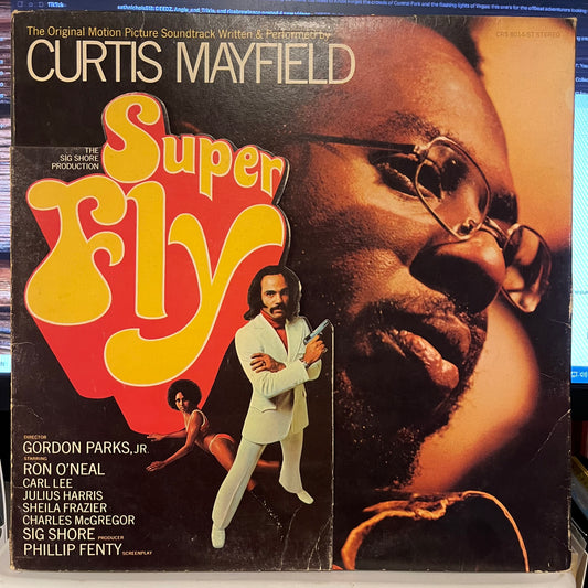 Curtis Mayfield Super Fly LP Good Plus (G+) Very Good Plus (VG+)